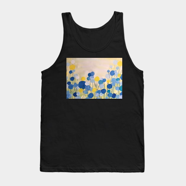 Cool color bubble blossoms Tank Top by Artladyjen